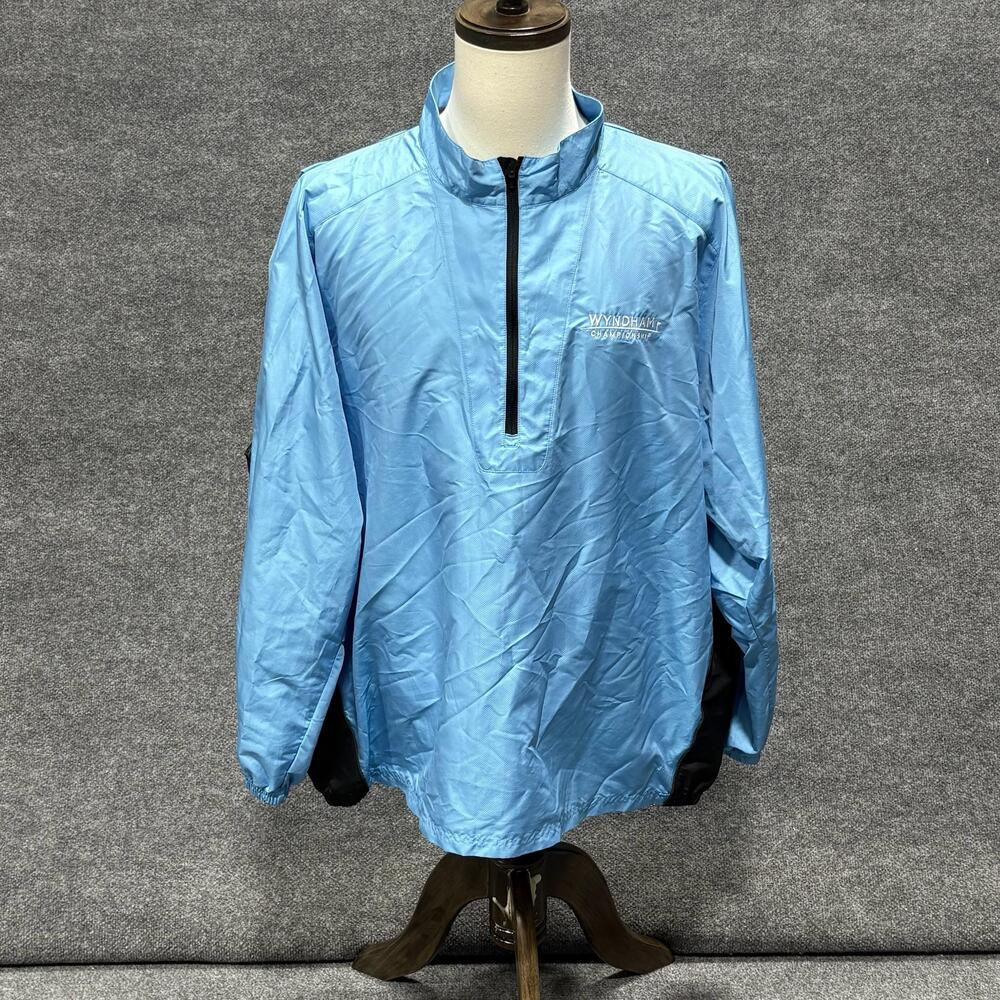 Zero Restriction Jacket Mens 2XL Blue Tour Series Quarter Zip Golf Windbreaker